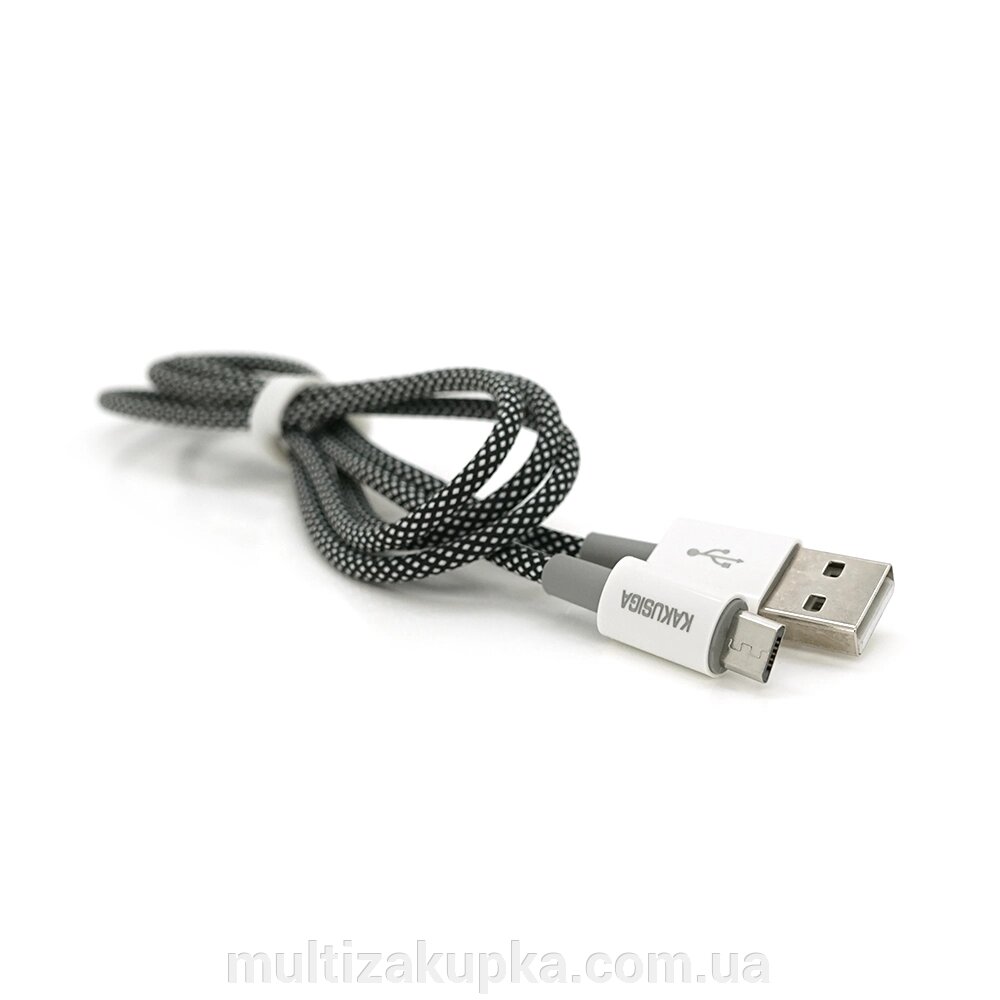 Кабель iKAKU KSC-723 GAOFEI smart charging cable for micro, Black, довжина 1м, 2.4A, BOX від компанії Mультізакупка - фото 1