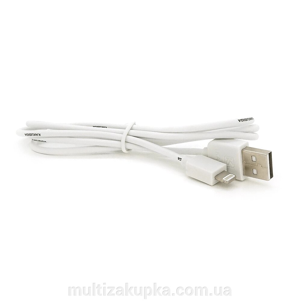 Кабель iKAKU XUANFENG charging data cable for iphone, White, довжина 1м, 2,1А, BOX від компанії Mультізакупка - фото 1