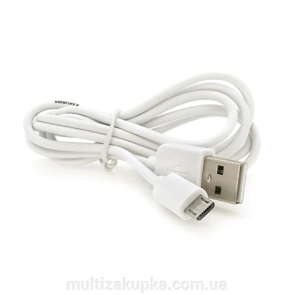 Кабель iKAKU XUANFENG charging data cable for micro, White, довжина 1м, 2,1А, BOX від компанії Mультізакупка - фото 1