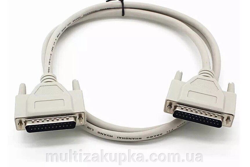 Кабель LPT DB25 М-М, 25Pin, 1.5m, Gray, OEM, Q25 від компанії Mультізакупка - фото 1