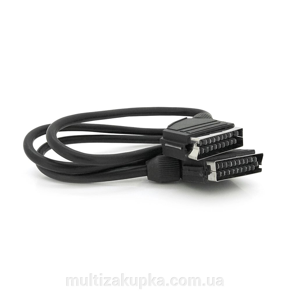 Кабель Merlion SCART (тато)-SCART (тато) 1.2м, (пакет), Q125 від компанії Mультізакупка - фото 1