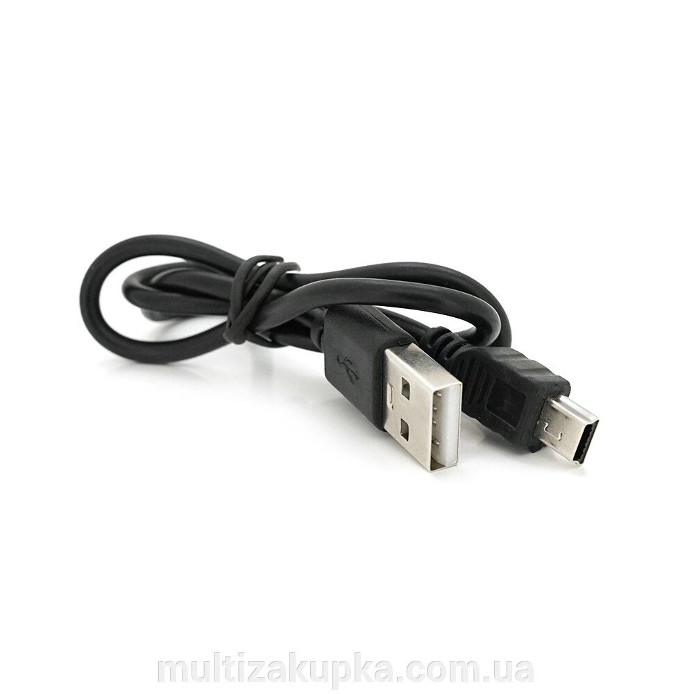 Кабель USB 2.0 (AM / Mini 5 pin) 0.4м, чорний від компанії Mультізакупка - фото 1