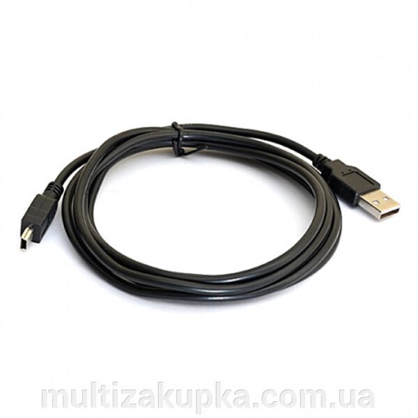 Кабель USB 2.0 (AM / Mini 5 pin) 1,5м, чорний від компанії Mультізакупка - фото 1