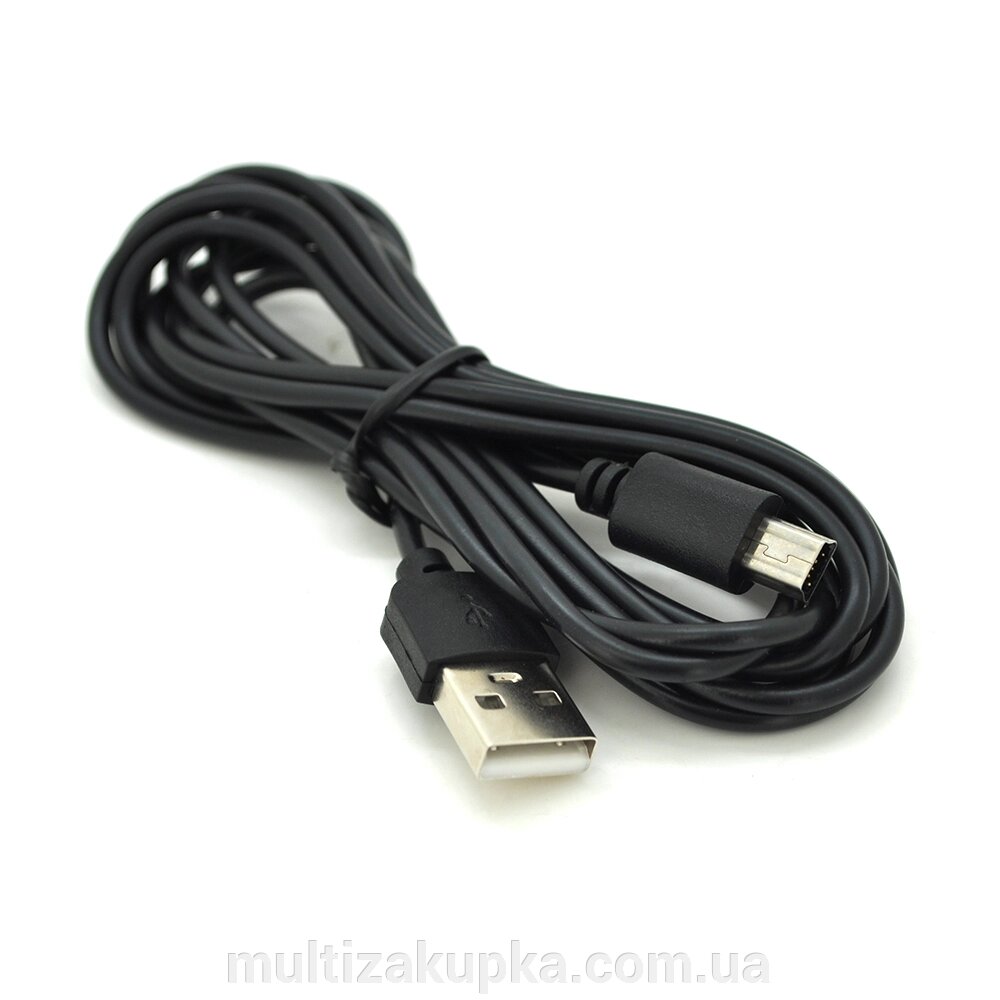 Кабель USB 2.0 (AM/Mini 5 pin) 2м, чорний від компанії Mультізакупка - фото 1