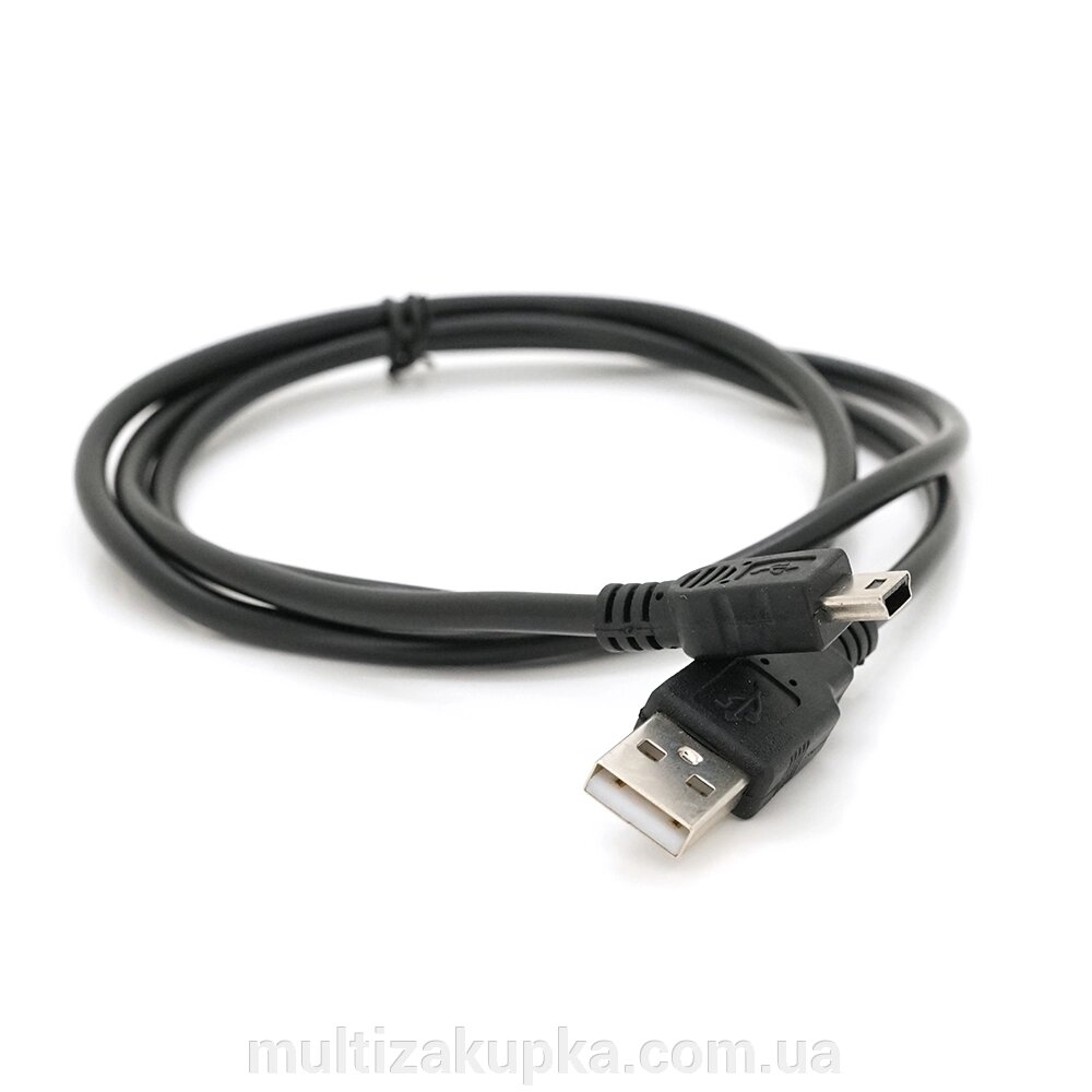 Кабель USB 2.0 AM/Mini USB (5 pin) пакет, довжина 0,8 м. від компанії Mультізакупка - фото 1