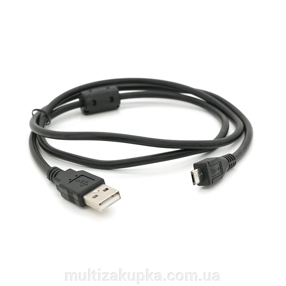 Кабель USB 2.0 (AM / Місго 5 pin) 1,0м, 1 ферит чорний, ОЕМ, Q500 від компанії Mультізакупка - фото 1