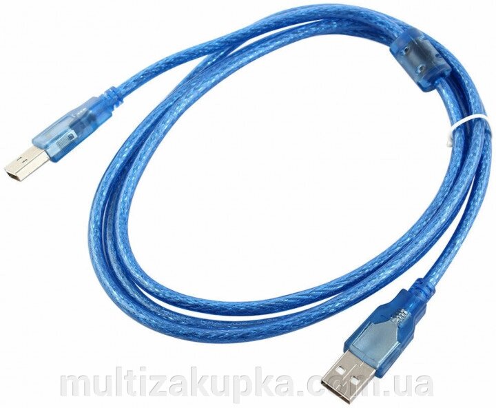 Кабель USB 2.0 RITAR AM / AM, 3.0m, прозорий синій від компанії Mультізакупка - фото 1