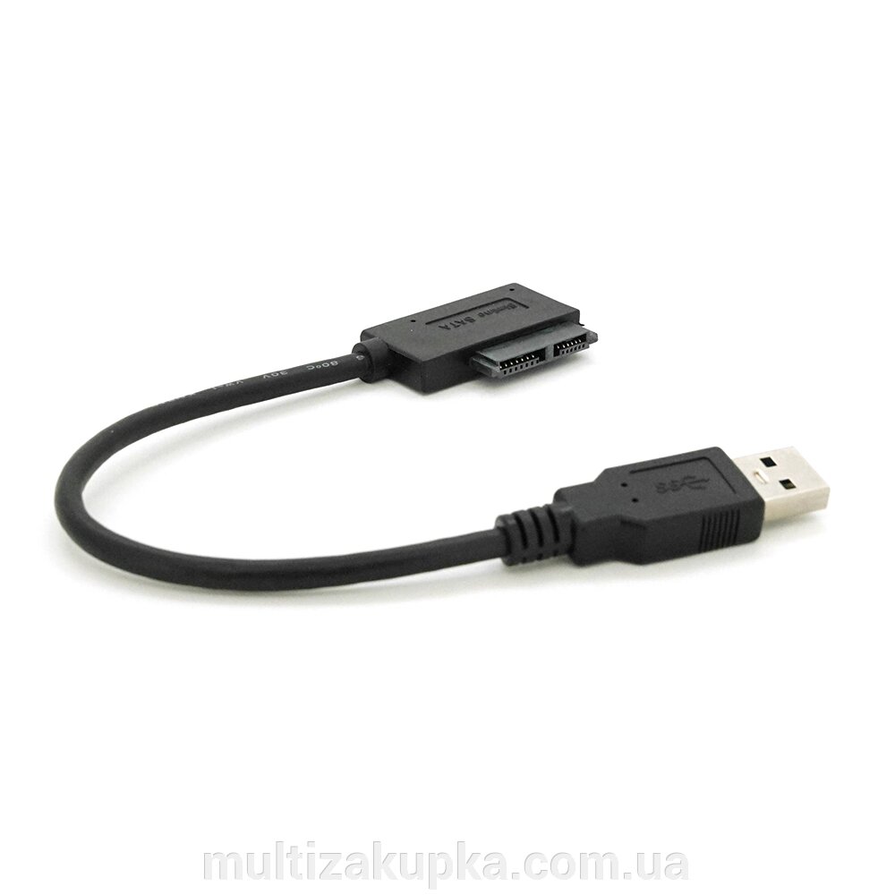 Кабель Usb 3.0 AM to SATA black 0.12m для ODD приводів від компанії Mультізакупка - фото 1