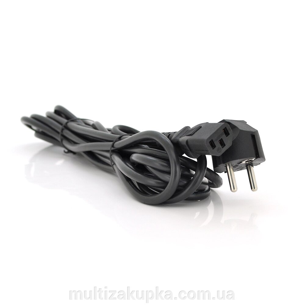 Кабель живлення Ritar PC-186 CEE7/17-C13, 5.0m, 0.75mm, 3 pin ( евровілка ), Black, OEM, МІДЬ!!!! від компанії Mультізакупка - фото 1