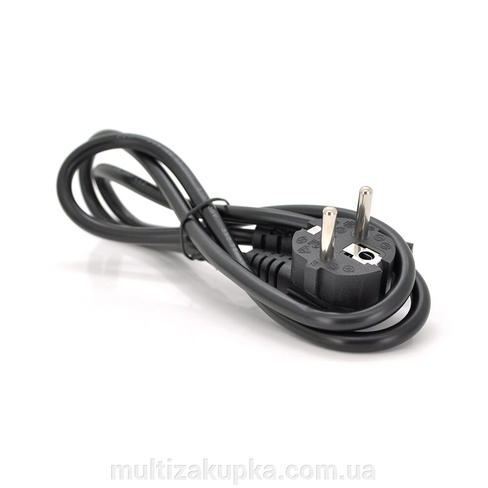 Кабель живлення Schuko PC-186 CEE7 / 7-C13, 1.2M, 0.5mm OEM (євровилка) Q25 / 300 від компанії Mультізакупка - фото 1