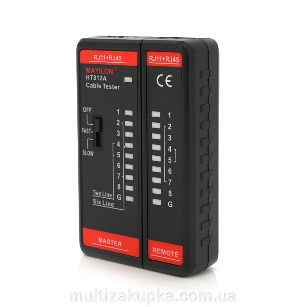 Кабельний тестер Mayilon HT-812A, RJ-45+RJ-11 від компанії Mультізакупка - фото 1