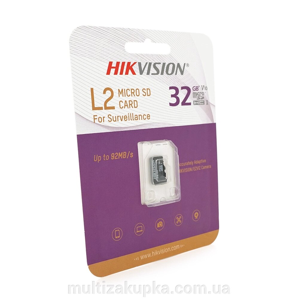 Карта пам'яті Hikvision MicroSD HS-TF-L2/32G від компанії Mультізакупка - фото 1