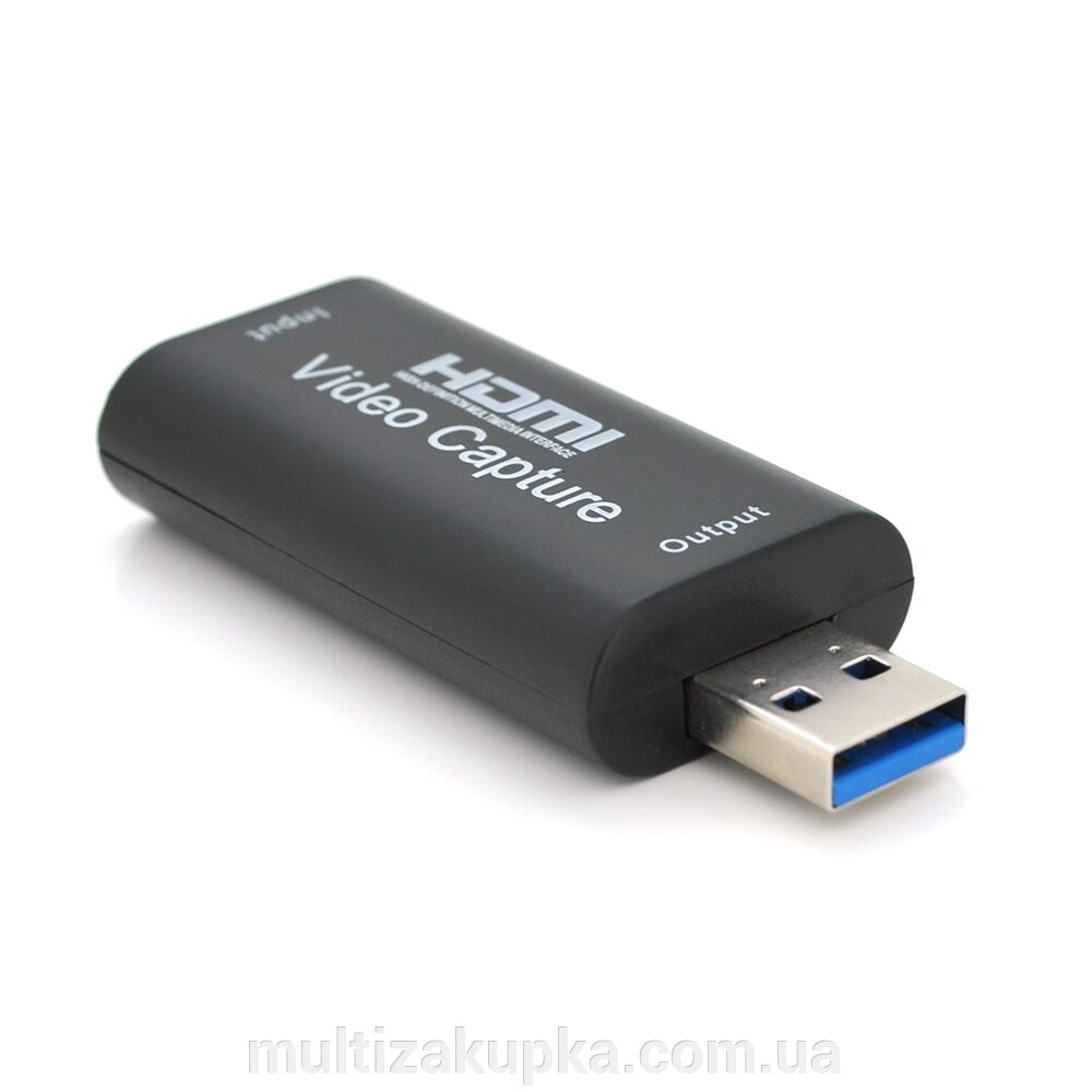 Карта відеозахоплення HDMI-USB 3.0, для захоплення та запису відео з екрана комп'ютера від компанії Mультізакупка - фото 1