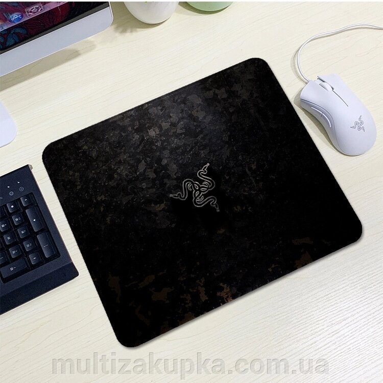 Килимок 200*240 тканинний RAZER 22, товщина 2 мм, колір Black, Пакет від компанії Mультізакупка - фото 1