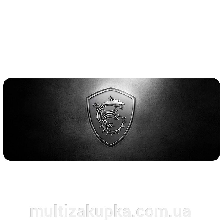 Килимок 300*600 тканинний MSI The Dragon з бічною прошивкою, товщина 2 мм, Black/gray, Пакет від компанії Mультізакупка - фото 1