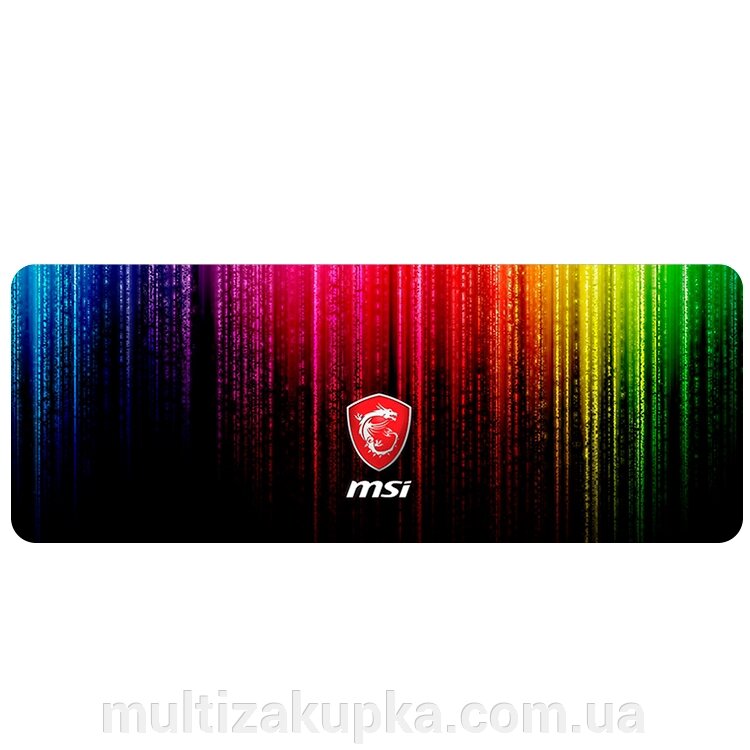 Килимок 300*600 тканинний MSI з бічною прошивкою, товщина 2 мм, RGB, Пакет від компанії Mультізакупка - фото 1