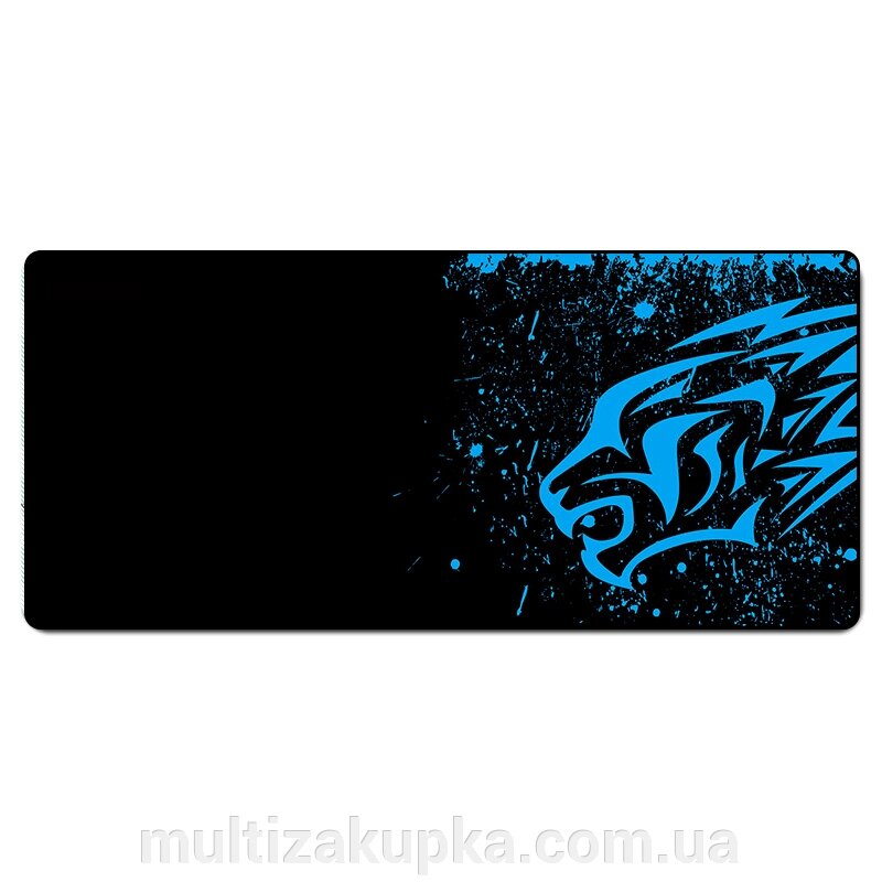 Килимок 300*700 тканинний Blue tiger з бічною прошивкою, товщина 2 мм, Black, Пакет від компанії Mультізакупка - фото 1