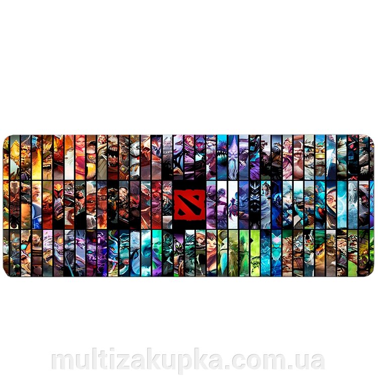 Кілімок 300*700 тканинний DOTA2 "Heroes28", товщина 2 мм, OEM від компанії Mультізакупка - фото 1