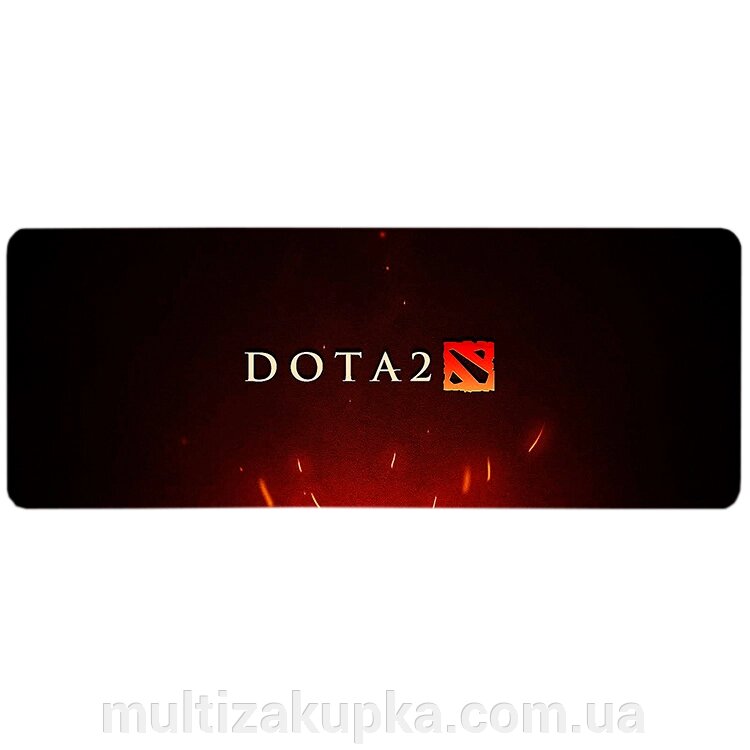 Килимок 300*700 тканинний DOTA2, товщина 3 мм, колір Black-Red, OEM від компанії Mультізакупка - фото 1