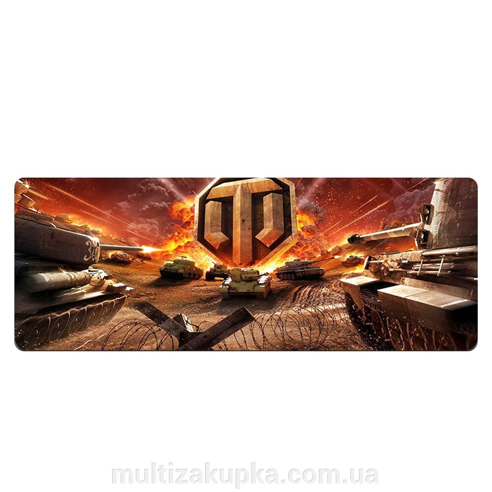 Кілімок 300*700 тканинний World of Tanks-37, товщина 2 мм, OEM від компанії Mультізакупка - фото 1