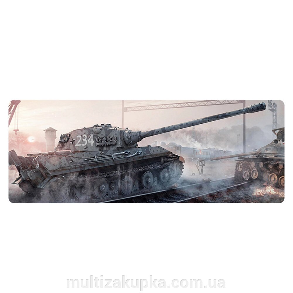 Кілімок 300*700 тканинний World of Tanks-69, товщина 2 мм, OEM від компанії Mультізакупка - фото 1