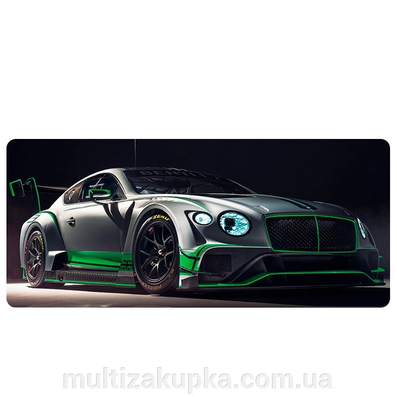 Кілімок 300*800 тканинний Bentley Continental GT3 з боковою прошивкою, товщина 3 мм, Grey, Пакет від компанії Mультізакупка - фото 1