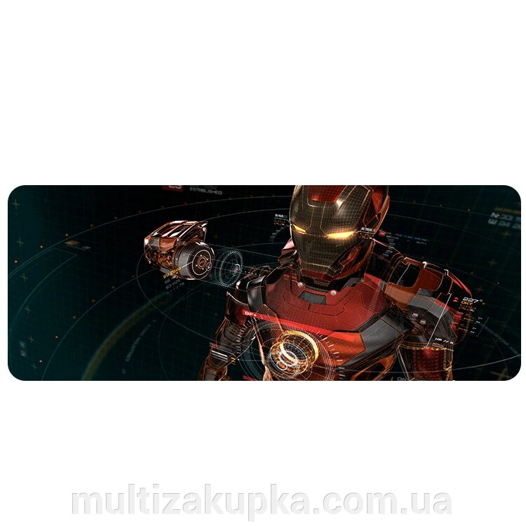 Килимок 300*800 тканинний Iron Man 25 з бічною прошивкою, товщина 2 мм, Пакет від компанії Mультізакупка - фото 1