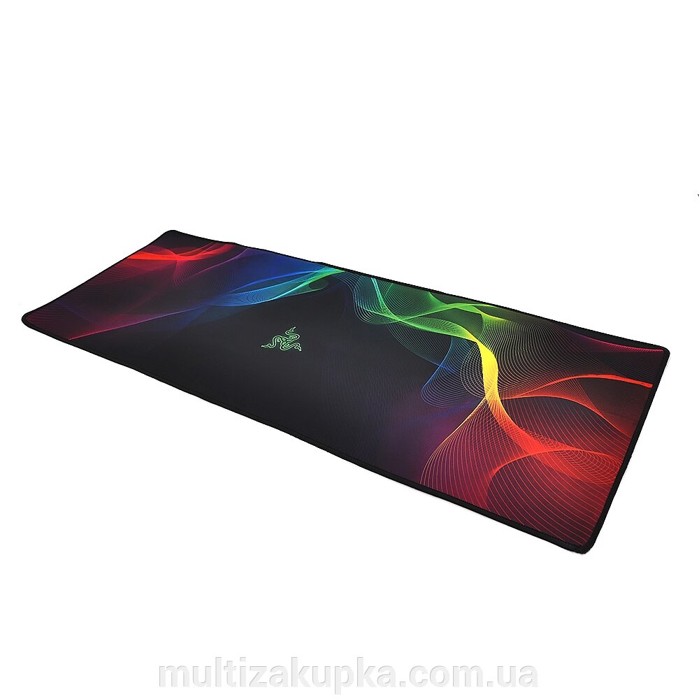 Килимок 300*800 тканинний RAZER-RGB з боковою прошивкою, товщина 3 мм, колір Black, Пакет від компанії Mультізакупка - фото 1