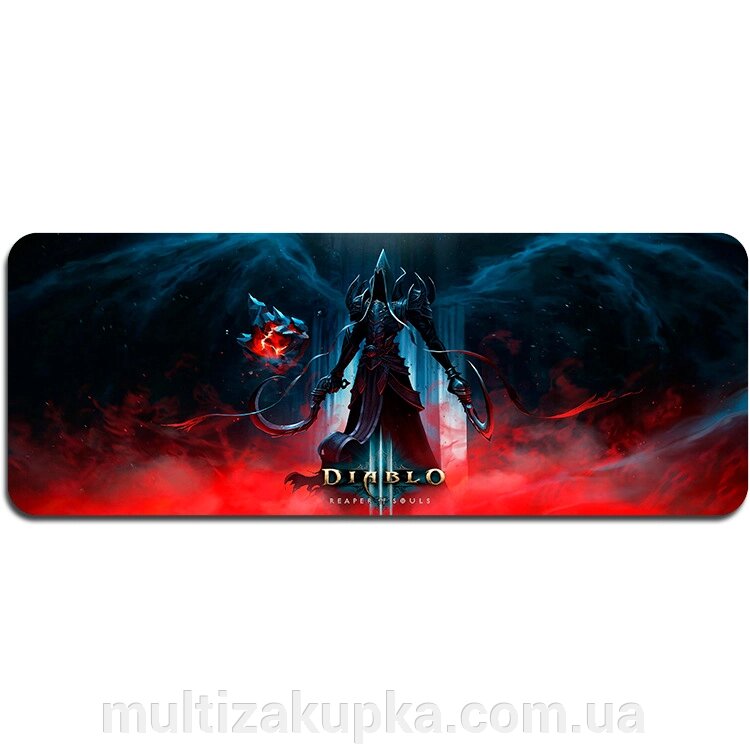 Килимок 400*900 тканинний "Diablo5" з бічним прошивкою, товщина 2 мм, Пакет від компанії Mультізакупка - фото 1