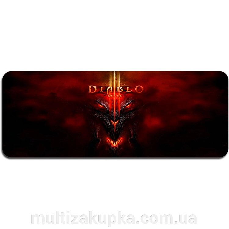 Килимок 400*900 тканинний "Diablo7" з бічною прошивкою, товщина 2 мм, Пакет від компанії Mультізакупка - фото 1