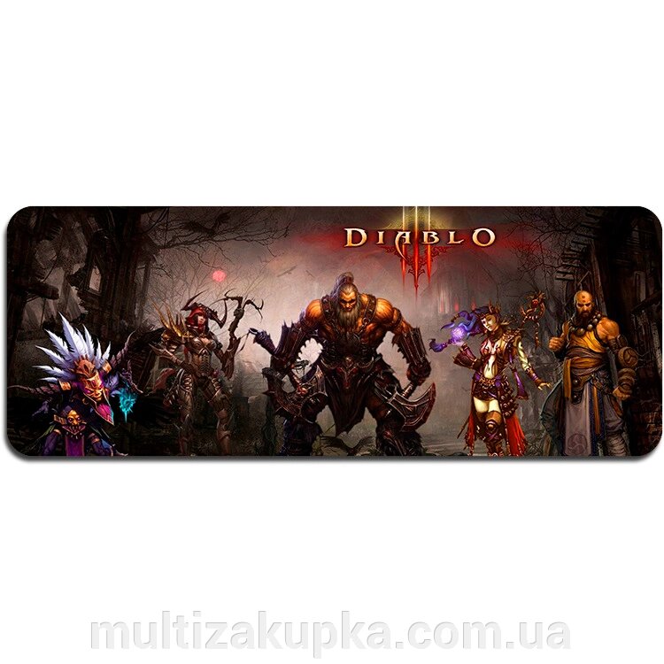 Килимок 400*900 тканинний "Diablo8" з бічною прошивкою, товщина 2 мм, Пакет від компанії Mультізакупка - фото 1