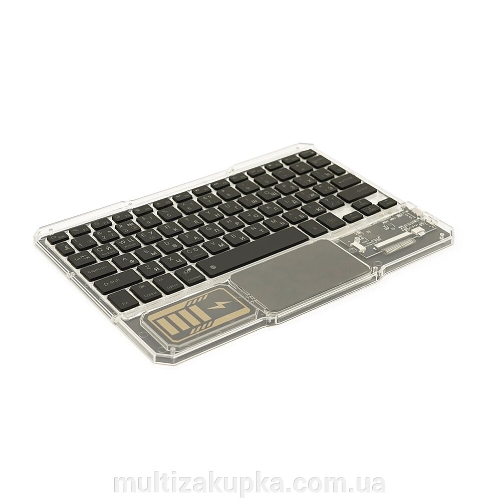 Клавіатура бездротова YT-K333, розкладна, 78 клавіш, Touchpad, (Eng/Pyc), 2.4G, вбудований акумулятор, 245x165mm, від компанії Mультізакупка - фото 1