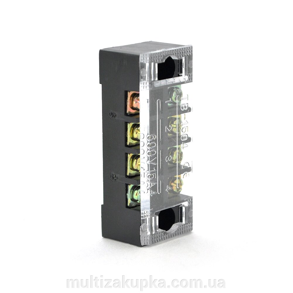 Клемна колодка 4-розрядна TB-1504 15A/600V, переріз дроту 0,5-1,5мм2, 100 шт в упаковці, ціна за штуку від компанії Mультізакупка - фото 1