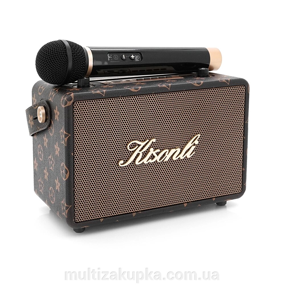 Колонка Kisonli G100 Bluetooth 5.0, 2х10W, 1800mAh, USB/TF/BT/AUX, DC: 5V/1A, Black, BOX, Q12 від компанії Mультізакупка - фото 1