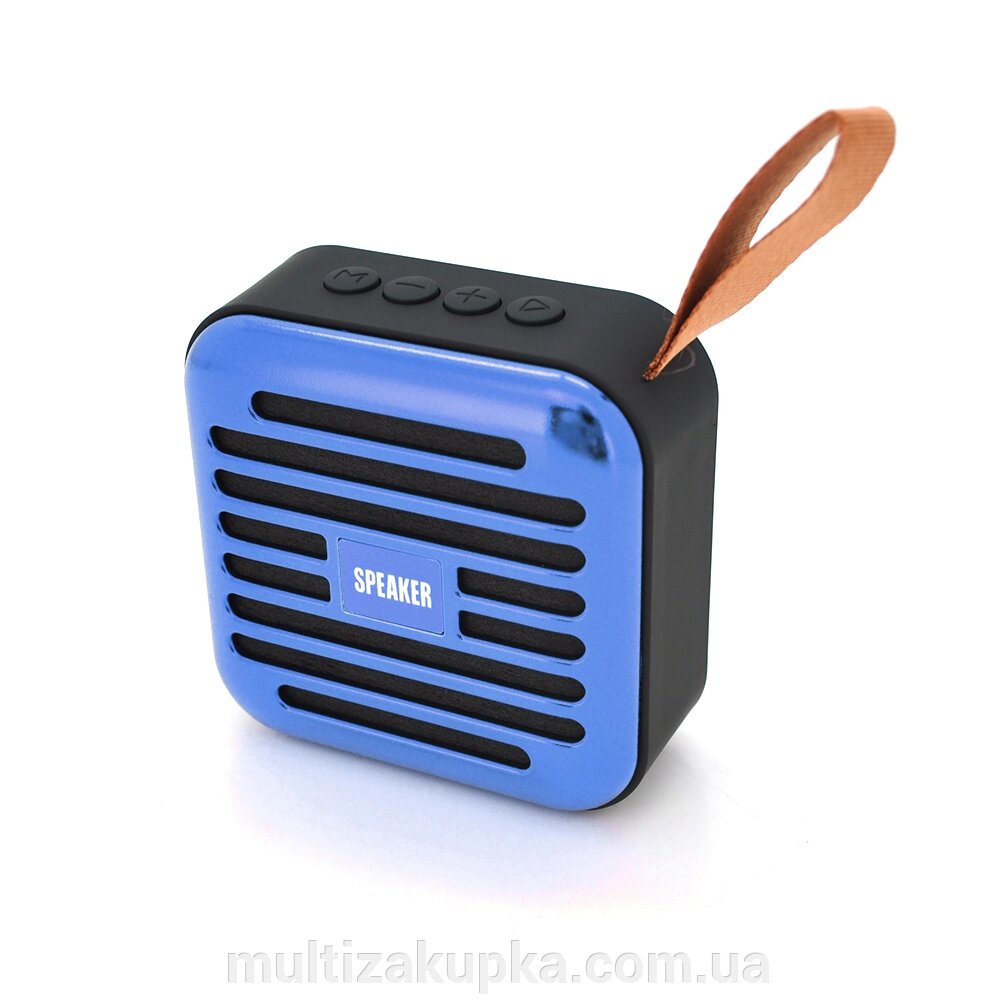 Колонка T5-S Bluetooth 4.1 до 10m, 1х3W, 4Ω, 600mAh, 90dB, TF card/USB, DC 5V, Blue від компанії Mультізакупка - фото 1