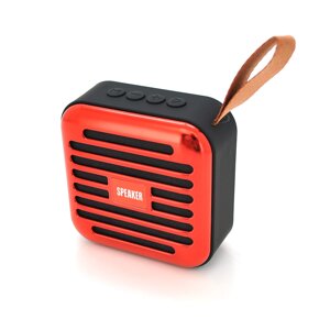 Колонка T5-S Bluetooth 4.1 до 10m, 1х3W, 4Ω600mAh, 90dB, TF card/USB, DC 5V, Red