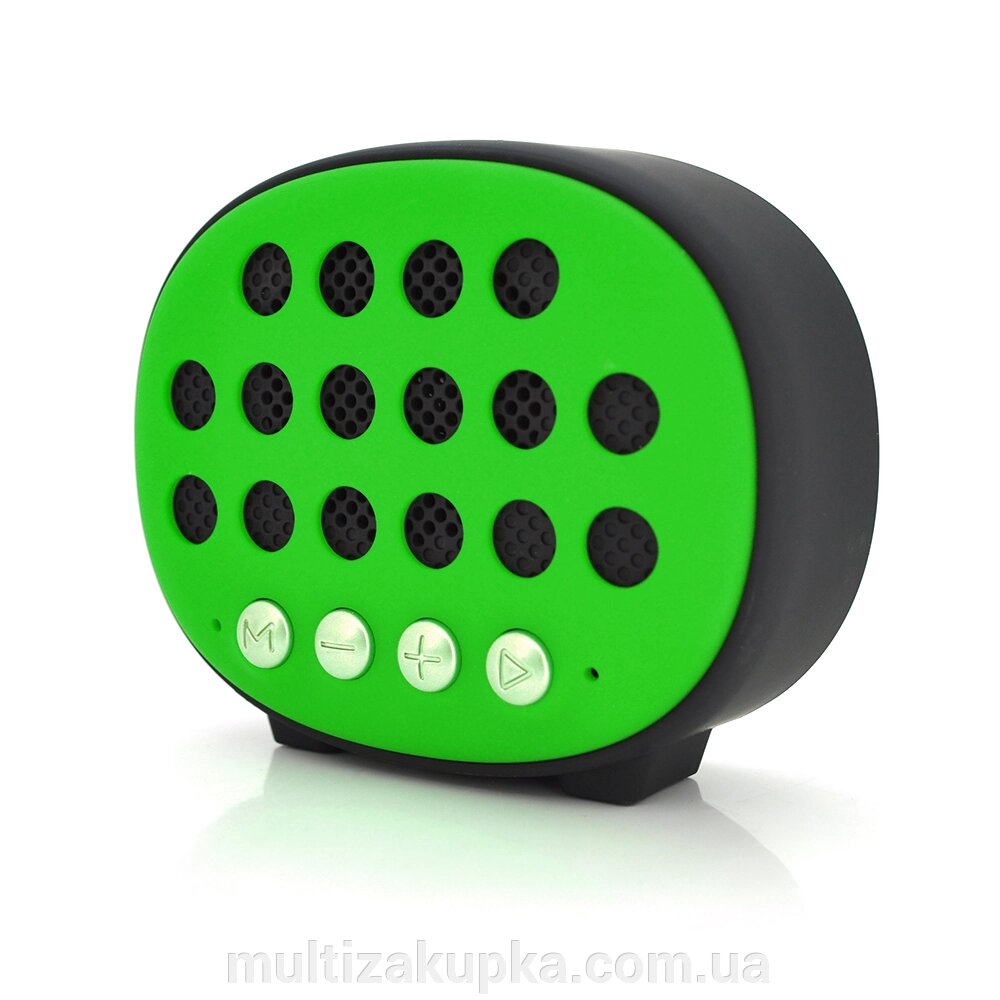 Колонка T9 Bluetooth 4.1 до 10m, 1х3W, 4Ω, 600mAh, 90dB, TF card/USB, DC 5V, Green від компанії Mультізакупка - фото 1