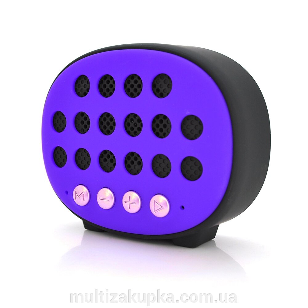 Колонка T9 Bluetooth 4.1 до 10m, 1х3W, 4Ω, 600mAh, 90dB, TF card/USB, DC 5V, Purple від компанії Mультізакупка - фото 1