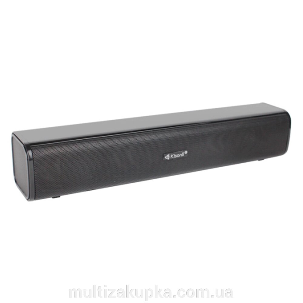 Колонки 2.0 Kisonli i-600, для ПК і ноутбука, USB + 3.5mm, 2x3W, 20Hz- 20KHz, Black, BOX, Q40 від компанії Mультізакупка - фото 1