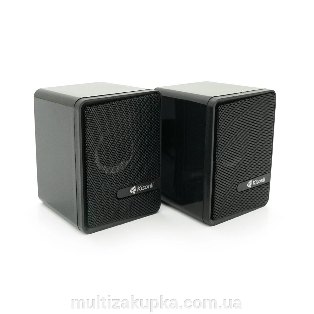 Колонки 2.0 Kisonli L-4040 для ПК та ноутбука, USB + 3.5mm, 2x3W, 20Hz-20KHz, Black від компанії Mультізакупка - фото 1