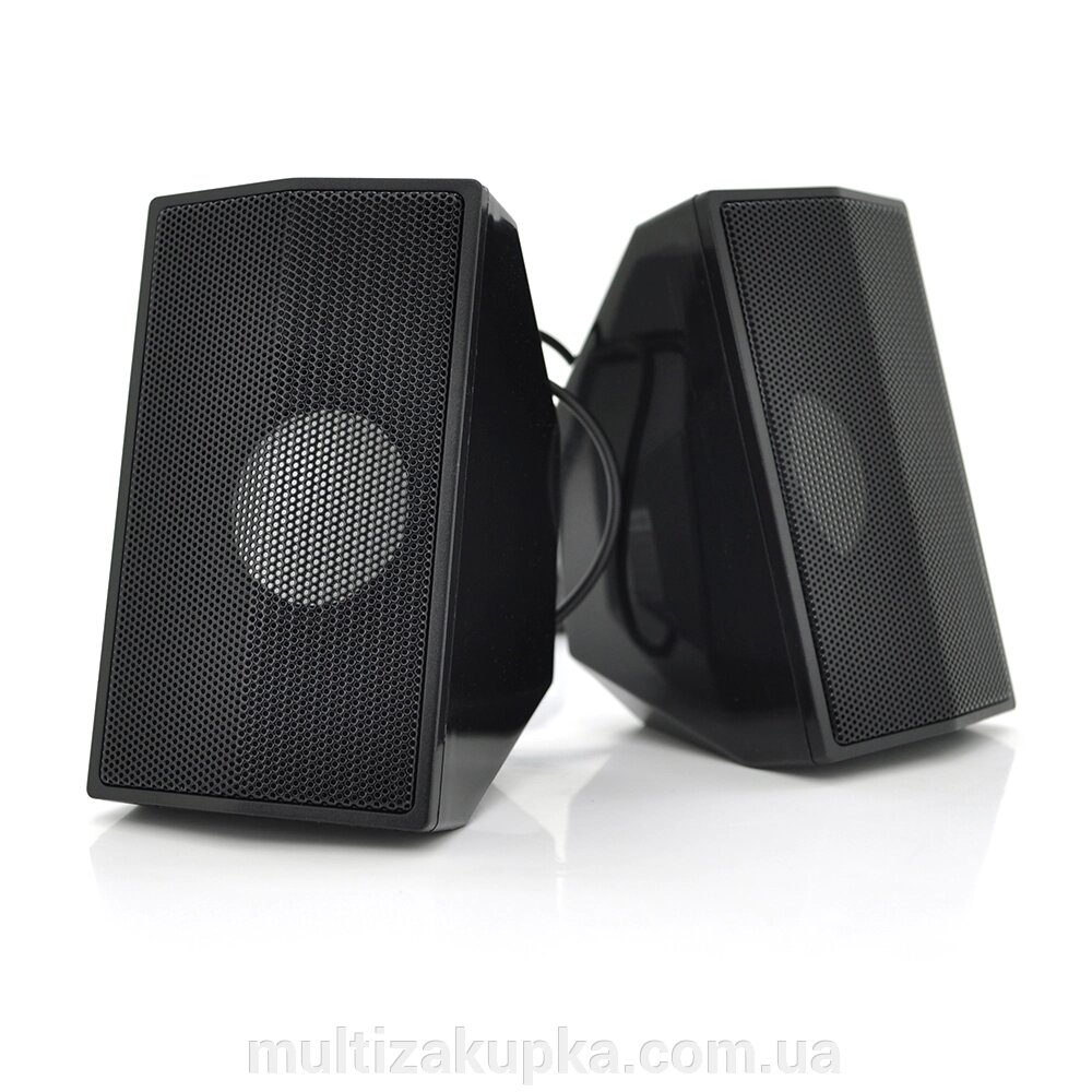 Колонки 2.0 Kisonli S-333 для ПК і ноутбука, USB + 3.5mm, 2x3W, 20Hz- 20KHz, Black, BOX, Q50 від компанії Mультізакупка - фото 1