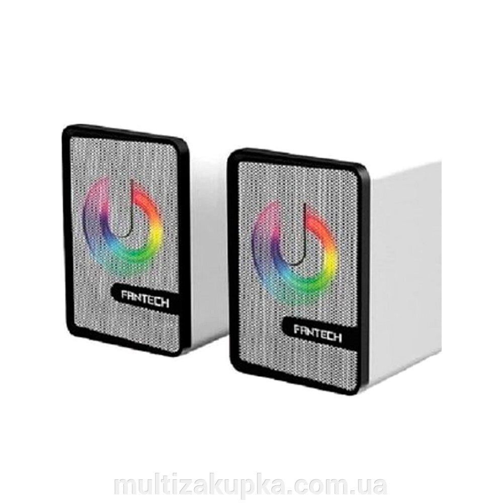 Колонки Fantech 2.0 USB GS-203 SPACE EDITION, White, Color Box від компанії Mультізакупка - фото 1