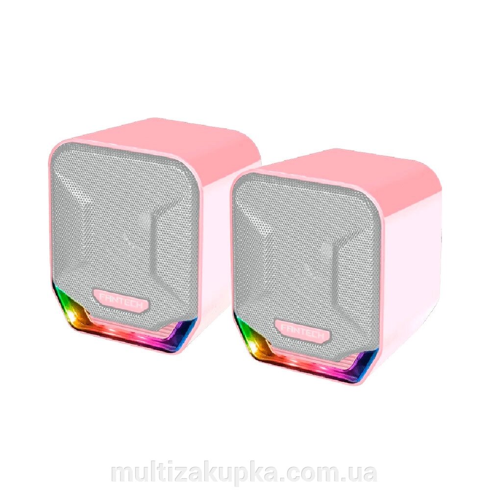 Колонки Fantech 2.0 USB GS202 SAKURA EDITION, Pink, Color Box від компанії Mультізакупка - фото 1