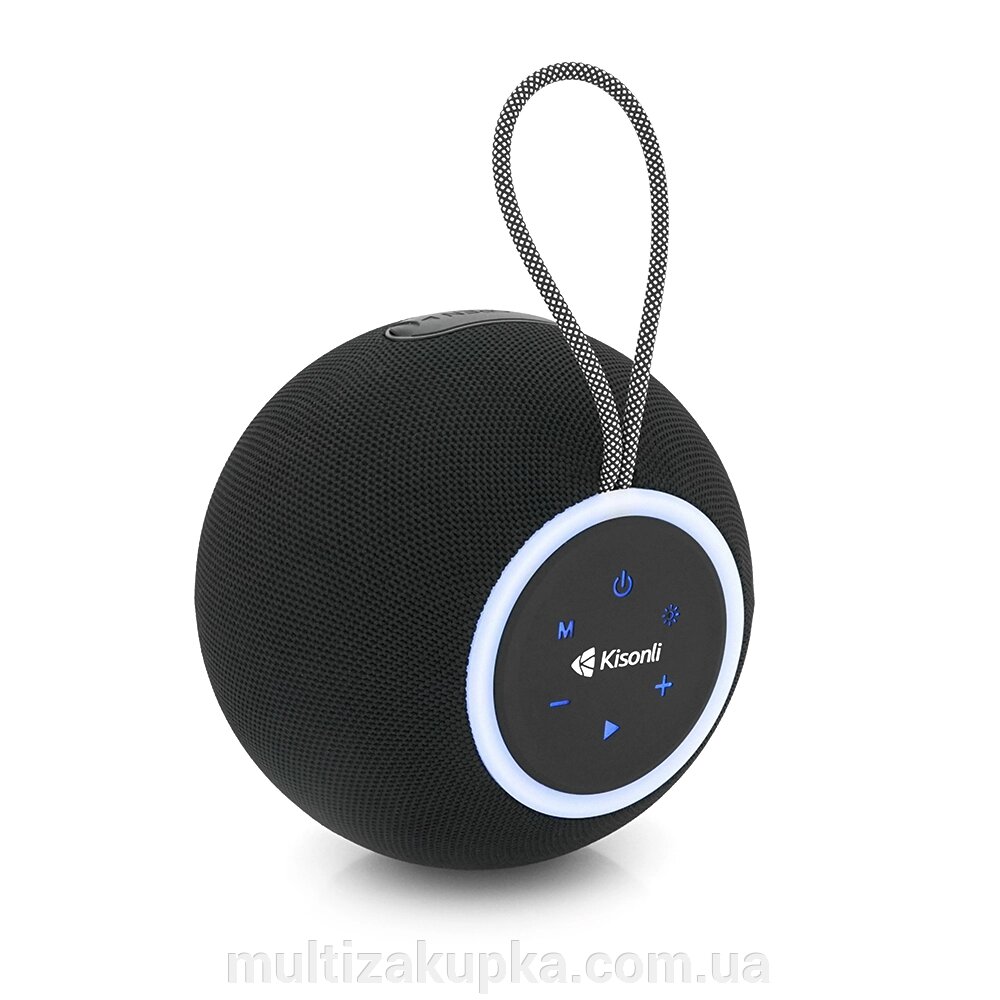 Колонки Kisonli K6 Bluetooth 5.3+EDR, 30W, 4000mAh, USB//TF/BT/TWS/AUX/RGB/AUX, DC5V/1A, 195*195*173 мм, 1.6kg від компанії Mультізакупка - фото 1