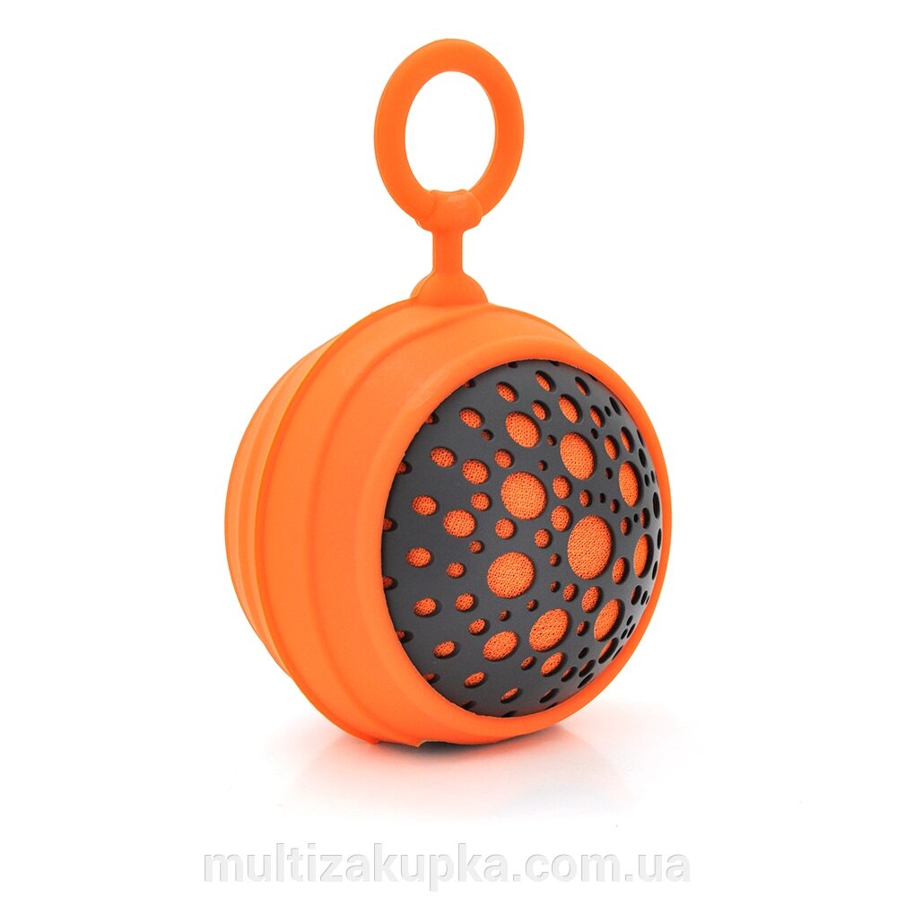 Колонки WAVE-110 Bluetooth 4.2, до 10m, 2х3W, 600mAh, 92dB, USB-micro, DC 5V, Black/Orange, BOX, Q20 від компанії Mультізакупка - фото 1