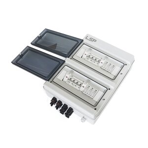 Комбінатор для сонячних систем V-TAC SLP-PV1000-S-2/2 (2 входи2 виходи)(1000V 16A) (381 x 365 x 118)
