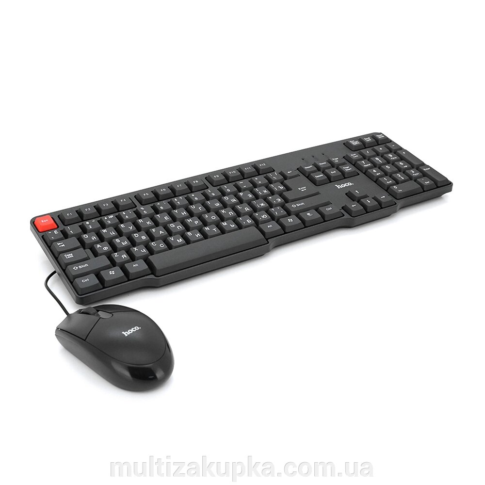 Комплект провідний KB+Mouse HOCO GM16, USB, (Eng / Pyc), Box від компанії Mультізакупка - фото 1