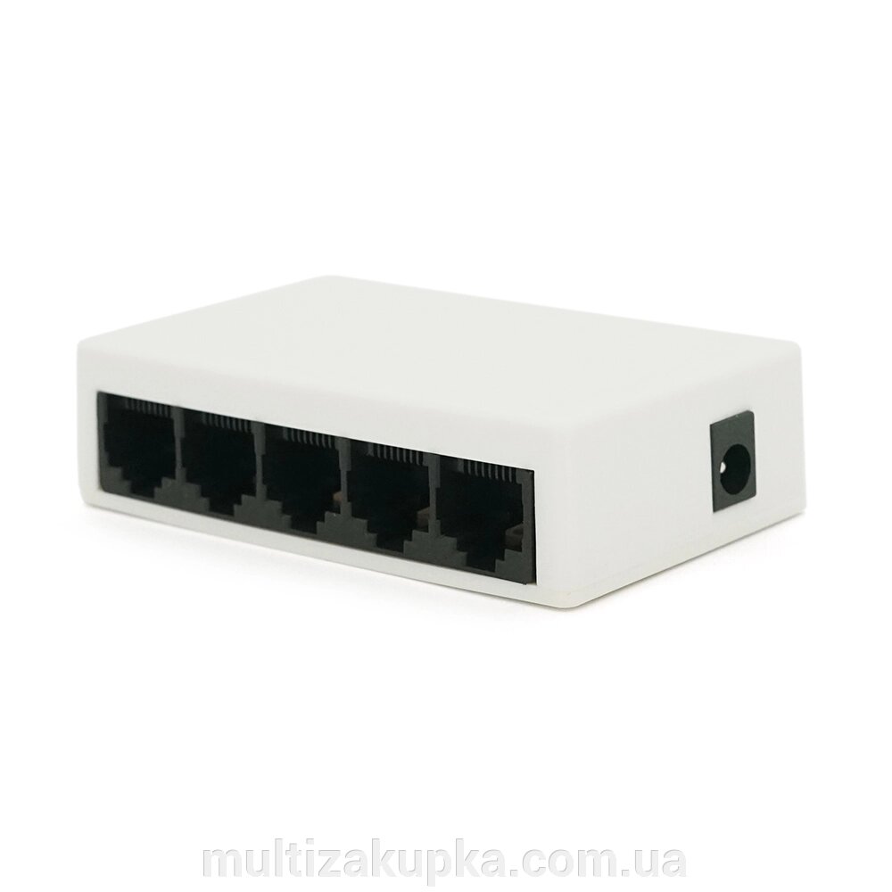 Комутатор Merlion MS1005 5 портів Ethernet 10/100 Мбіт/сек. DC 5V. Блок живлення 5V у комплекті Q240 від компанії Mультізакупка - фото 1