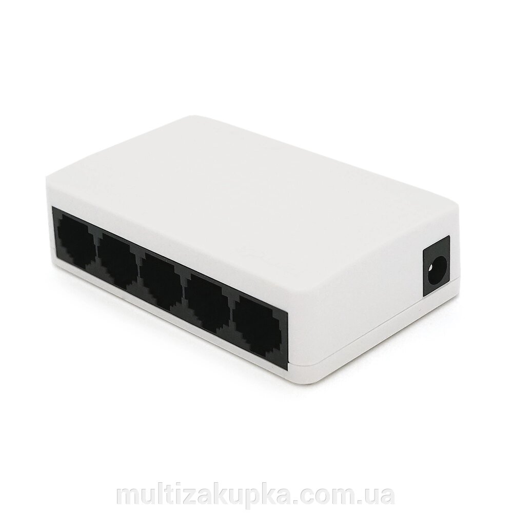 Комутатор Tenda S105 5 портів Ethernet 10/100 Мбіт/сек, + перехідник, BOX Q120 від компанії Mультізакупка - фото 1