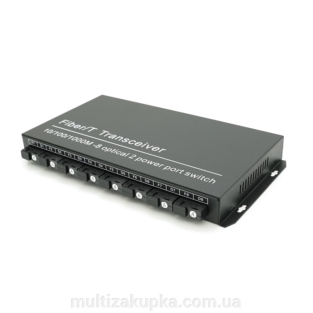 Комутатор UPLINK UFS CK-880IS8F2E Fiber Switch 8Fiber 100Mbps + 2 1000M RJ45 ports, корпус метал, БП в комплекті від компанії Mультізакупка - фото 1